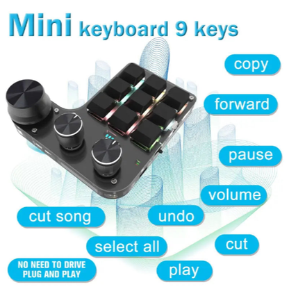 Wireless 9-Key Pad: Streamline Shortcuts